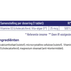 Vitakruid Vitamine D3 25 mcg Vegan 120 tabletten