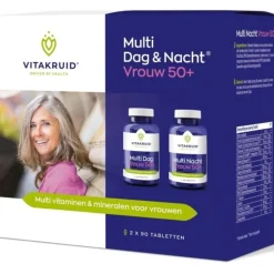Vitakruid Vrouw 50+ Multi Dag Nacht 2x90 tabletten