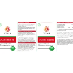Vitals B6 Pyridoxaal Fosfaat 100 capsules