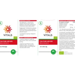 Vitals Calcium 400 mg Biologisch 60 capsules