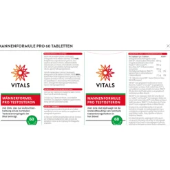Vitals Mannenformule Pro Testosteron 60 tabletten