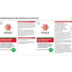 Vitals Mannenformule Pro Prostaat 60 vegacapsules