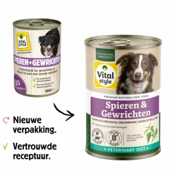 Vitalstyle Hondenvoer Blik Spier & Gewrichten 400 gr
