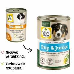 Vitalstyle Hondenvoer Blik Puppy - Junior 400 gr