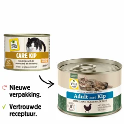 Vitalstyle Kattenvoer Nat Blik Care Kip 200 gr