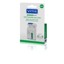 Vitis Waxed Dental Tape Fluoride & Mint 50 meter