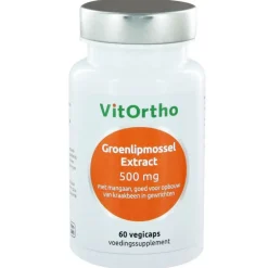 Vitortho Groenlipmossel 500 mg 60 capsules