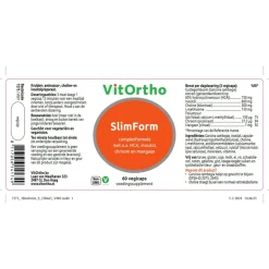 Vitortho SlimForm 60 vegacapsules