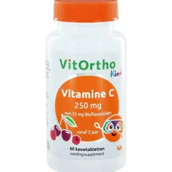 Vitortho Vitamine C 250 Kind 60 kauwtabletten