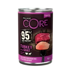 Wellness Core Hondenvoer Blik Kalkoen - Geit - Zoete Aardappel 400 gr