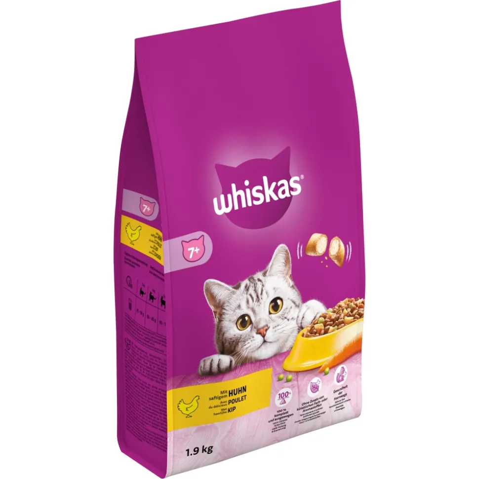 Whiskas 7+ Adult Katten Droogvoer Kip 1,9 kg