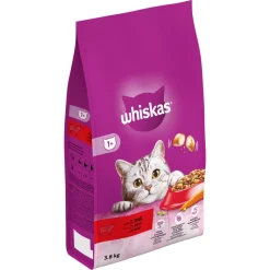 Whiskas 1+ Adult Katten Droogvoer Rund 3,8 kg