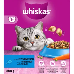 Whiskas 1+ Adult Katten Droogvoer Tonijn 800 gr