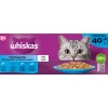 Whiskas 7+ Senior Kattenvoer Natvoer Vis Selectie in Gelei 40 x 85 gr