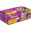 Whiskas Adult 1+ Kattenvoer Nat Maaltijdzakjes Multipack Gevogelte Selectie in Gelei 80x85 gr