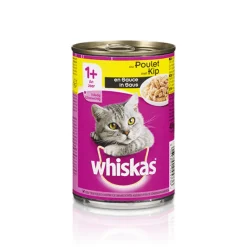 Whiskas Blik Adult Brokjes in Saus Kip 400 gr