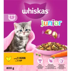 Whiskas Junior Kattenbrokken Kip 800 gr