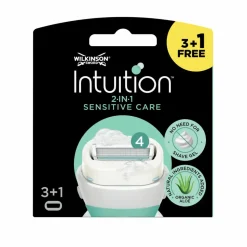 Wilkinson Intuition 2 in 1 Navulmesjes Sensitive Care 4 stuks