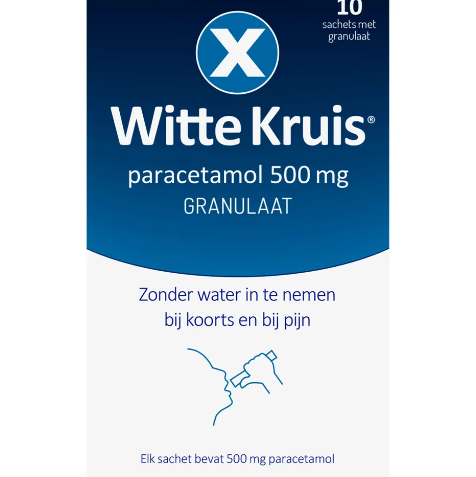 Witte Kruis Paracetamol Granulaat 10 sachets