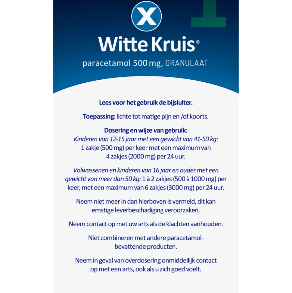 Witte Kruis Paracetamol Granulaat 10 sachets