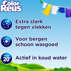 Witte Reus Vloeibaar Wasmiddel Color Reus 100 wasbeurten 4,5 liter