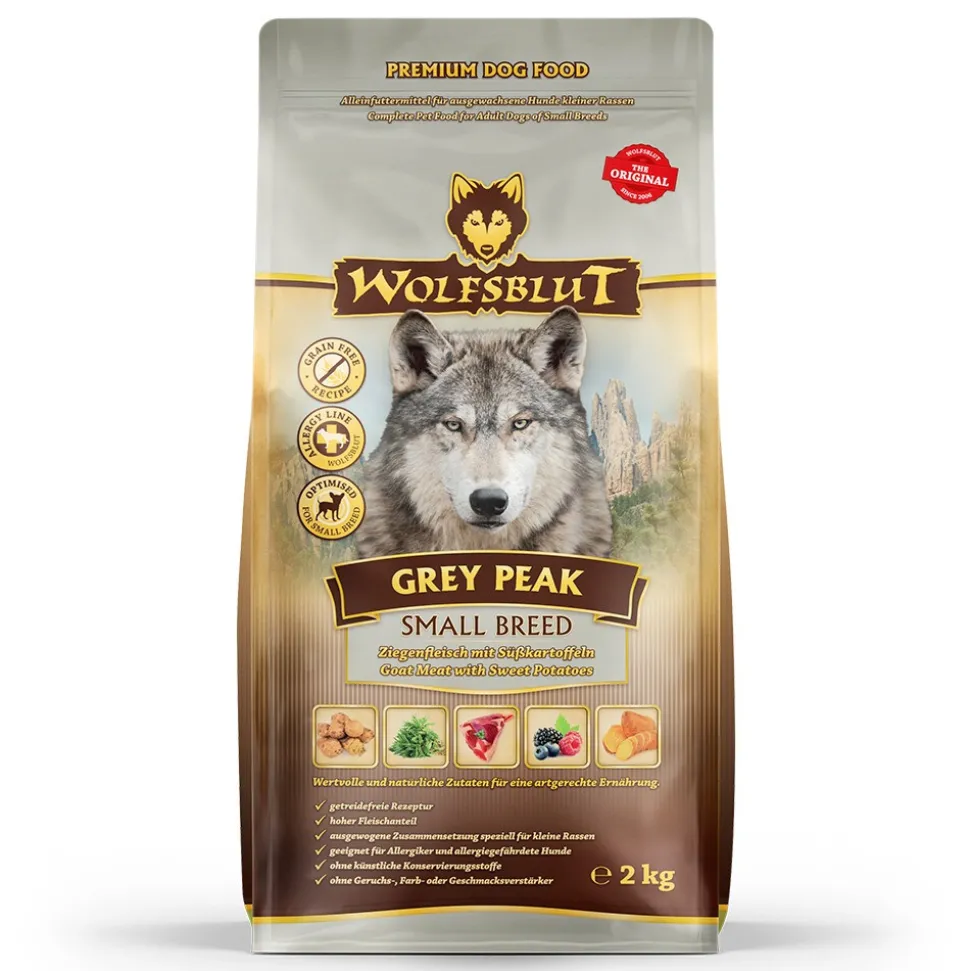 Wolfsblut Adult Grey Peak Small Breed Hondenvoer 2 kg