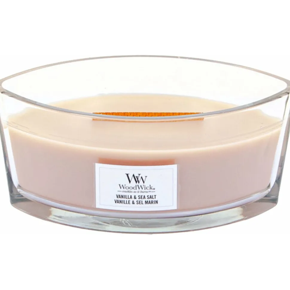 WoodWick Geurkaars Ellipse Vanilla & Sea Salt 454 gr