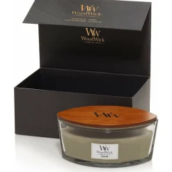 WoodWick Geurkaars Ellipse Fireside Deluxe Geschenkset 454 gr
