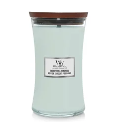 WoodWick Geurkaars Large Sagewood & Seagrass 611 gr