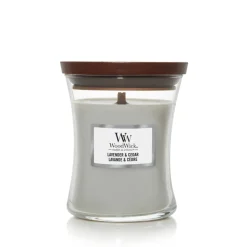 WoodWick Geurkaars Medium Lavender & Cedar 275 gr