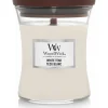 WoodWick Geurkaars Medium White Teak 275 gr