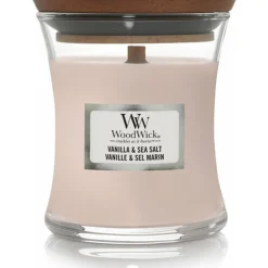 WoodWick Geurkaars Mini Vanilla & Sea Salt 85 gr