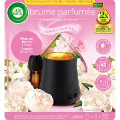 4x Air Wick Essential Mist Automatische Luchtverfrisser Starter Kit Jasmijn & Pioenroos 20 ml