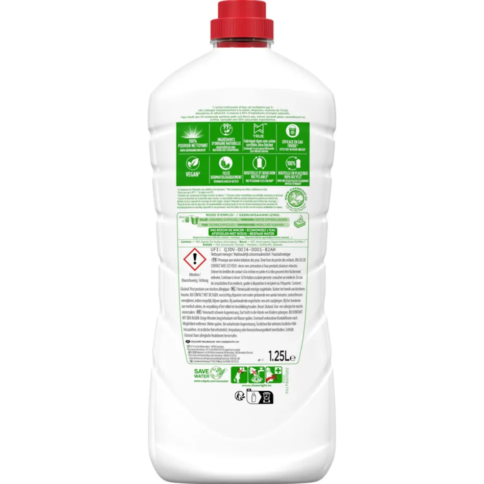 12x Ajax Allesreiniger Classic 1,25 liter