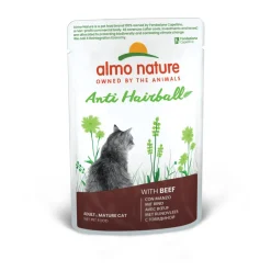 30x Almo Nature Anti-Haarbal Kattenvoer Nat Rund 70 gr