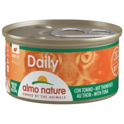24x Almo Nature Daily Menu Mousse Kattenvoer Nat Tonijn 85 gr
