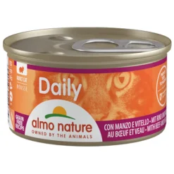 24x Almo Nature Daily Menu Mousse Kattenvoer Nat Rund 85 gr