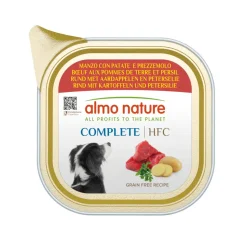 11x Almo Nature HFC Alu Hondenvoer Nat Blik Rund & Aardappel 150 gr