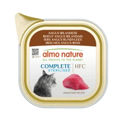 17x Almo Nature HFC Alu Kattenvoer Nat Blikje Angus Rund 85 gr