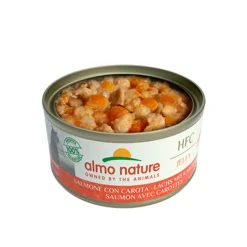 24x Almo Nature HFC Jelly Kattenvoer Nat Zalm & Wortel 70 gr