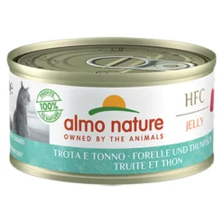 24x Almo Nature HFC Jelly Kattenvoer Nat Forel & Tonijn 70 gr