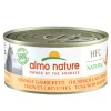24x Almo Nature HFC Natural Kattenvoer Nat Blik Tonijn & Garnaal 150 gr
