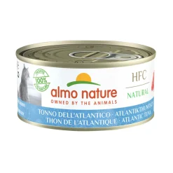 24x Almo Nature HFC Natural Kattenvoer Nat Blik Atlantische Tonijn 150 gr