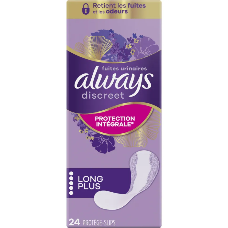 4x Always Discreet Long+ Inlegkruisjes Urineverlies 24 stuks