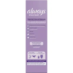 4x Always Discreet Long+ Inlegkruisjes Urineverlies 24 stuks