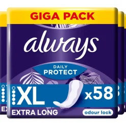 4x Always Inlegkruisjes Long Plus 58 stuks