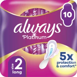 16x Always Maandverband Platinum Long 10 stuks