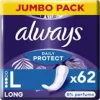 4x Always Protect Panty Liners Long 62 stuks