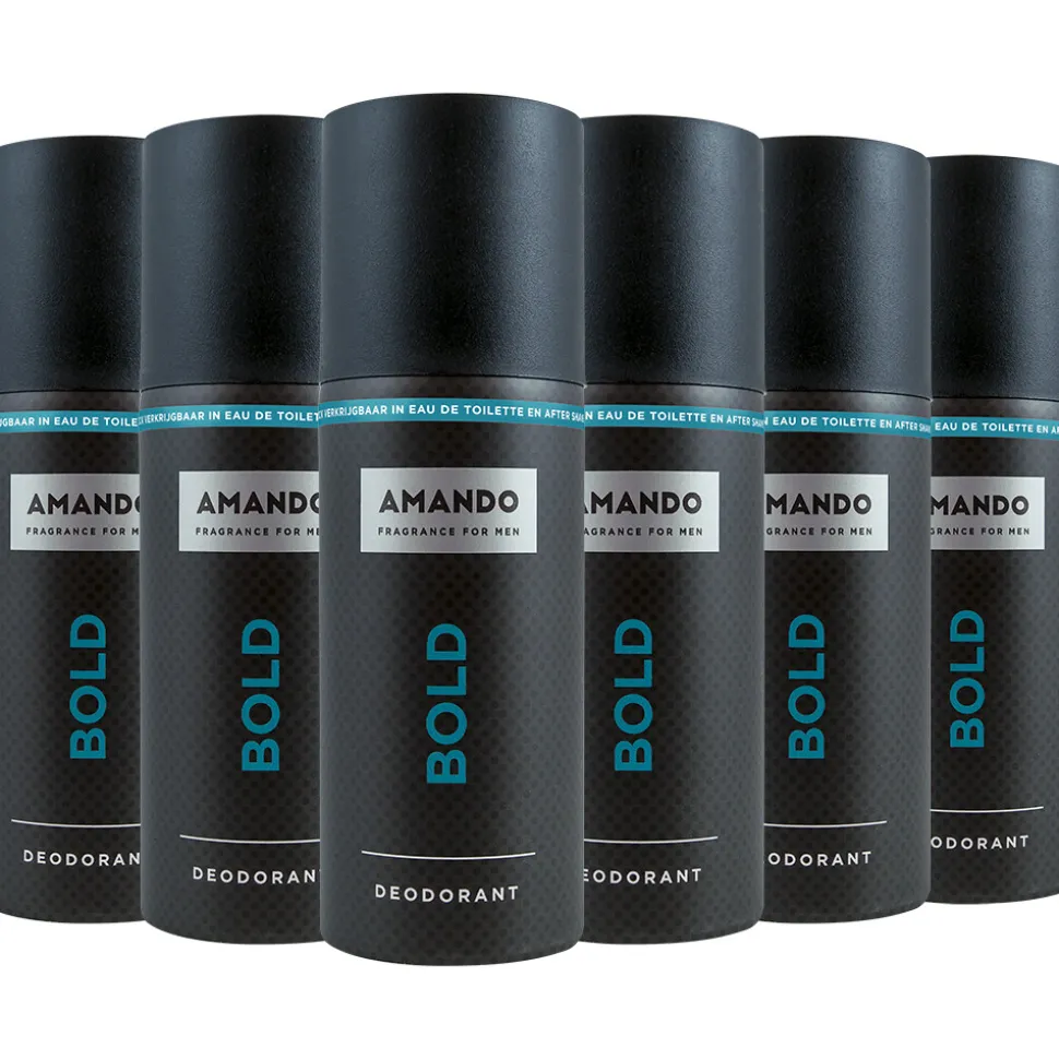 6x Amando Deodorant Bold 150 ml