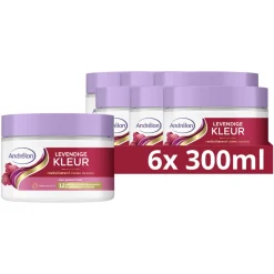 6x Andrélon Crème Haarmasker Levendige Kleur 300 ml